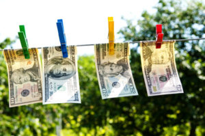 Line drying money